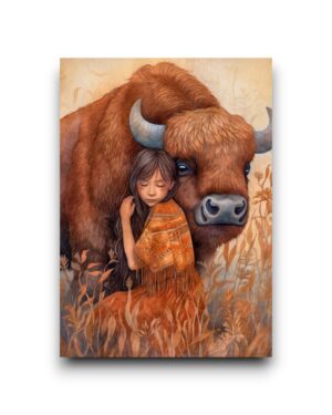 A6 Ansichtkaart - Animals Lovers - Buffel