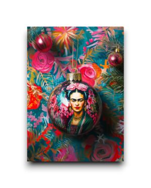 A6 Ansichtkaart - Frida Kahlo: Christmas Ornament