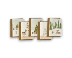 Set gevouwen kaarten - Kerst