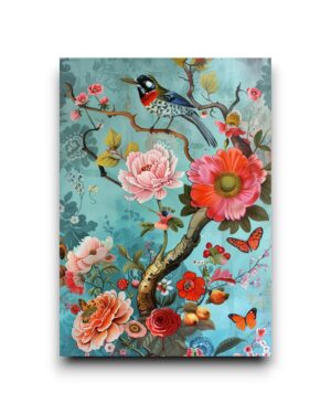 A6 Ansichtkaart - Floral Ladies: Beauty