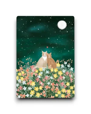 A6 Ansichtkaart - Two cats in love